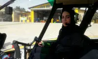 پرواز تاریخی اولین خلبان زن  هلکوپتر در ایران