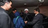 عکس: روحانی در منزل شهید هسته ای