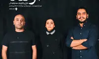 ریحانه پارسا، کنار مهدی کوشکی روی صحنه تئاتر