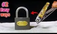 یک روش ساده و سرعتی برای باز کردن قفل با ناخن‌گیر