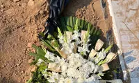 تصاویر خاکسپاری غریبانه ابراهیم نبوی در بهشت زهرا