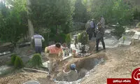 اولین عکس از مزار مرحوم عباس کیارستمی