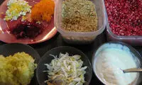 النگوی اناری؛ سالاد انار به شکل حلقه
