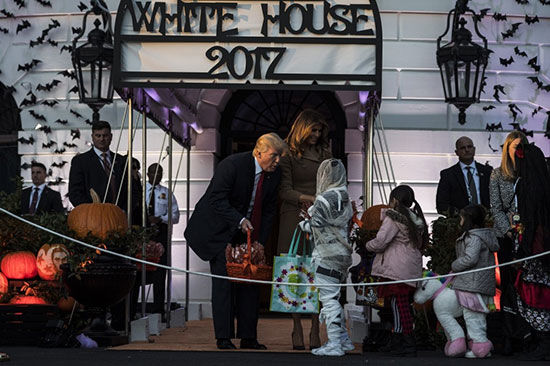 نخستین جشن هالووینی ترامپ در کاخ سفید