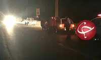 ریزش کوه در جاده فشم پس از زلزله