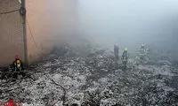آتش سوزی در کارخانه پنبه پاک کنی مشهد