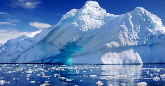 کشف ساختارهای عظیم در زیر یخ های قطب جنوب