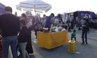 عدم رعایت پروتکل‌های کرونا در بازارچه اینجه‌برون