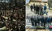 دو تصویر از دو مراسم خاکسپاری متفاوت در ایران