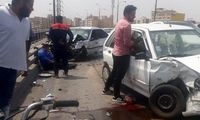 مرگ موتورسوار در حادثه سقوط از پل در اهواز