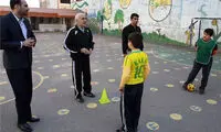دادگان در لباس معلمی فوتبال +عکس