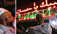 نوزادی که در راهپیمایی اربعین به دنیا آمد