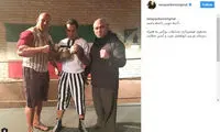 ظاهر متفاوت رضا یزدانی در رینگ بوکس