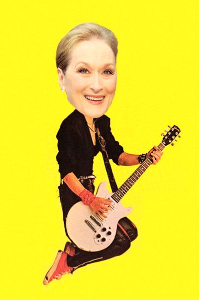 اجبار «مریل استریپ» به یادگیری گیتار!