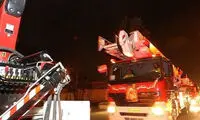 تصاویر مرگ ۶ نفر بر اثر سقوط بالابر ساختمانی