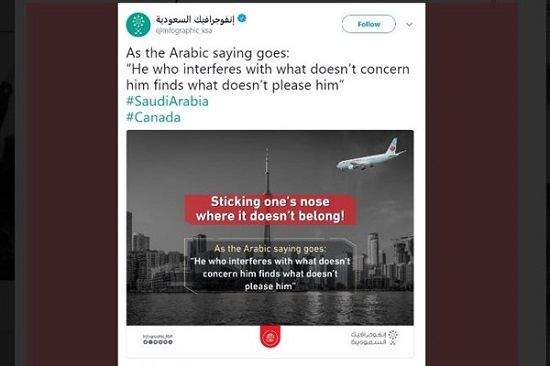 تهدید سعودی‌ها علیه کانادا به سبک ۱۱ سپتامبر
