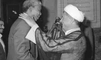 عکس دیده نشده از آیت الله هاشمی و ماندلا