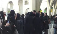 مراسم خاکسپاری همسر افشین یداللهی