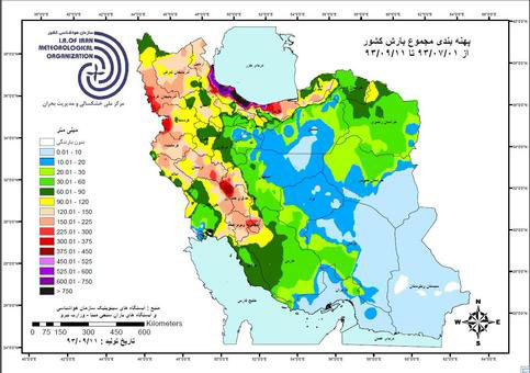 افزایش بی سابقه بارش‌ باران در کشور