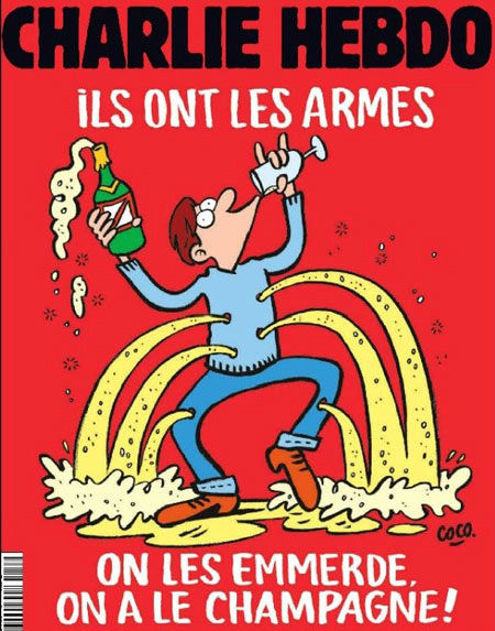 کاریکاتور «شارلی ابدو» درباره حادثه پاریس