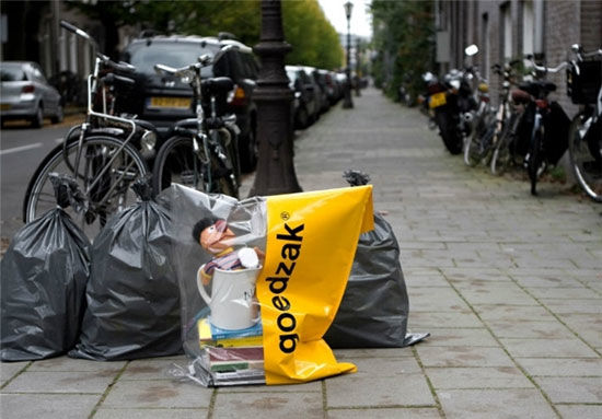 کیسه‌ زباله کالاهای قابل مصرف +عکس