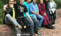 عکس یادگاری سردار با نقی و ارسطو