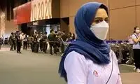 چهره خسته سریعترین دختر ایران در توکیو