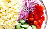 طرز تهیه سالاد ماکارونی، به سبک مدیترانه ای