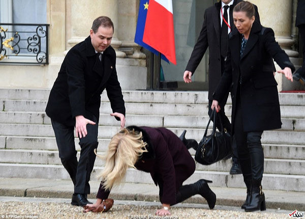 عکس: اتفاق بد برای نخست وزیر دانمارک