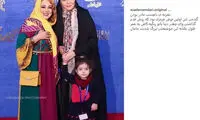 نامداری و دخترش روی فرش قرمز جشنواره فجر
