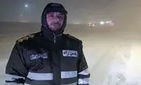 برف و مه غلیظ در محور هراز و کاهش دید افقی