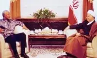 عکس: هاشمی و نلسون ماندلا