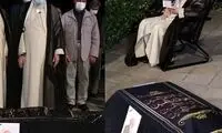 نماز رهبری بر پیکر آیت‌الله حسن‌زاده آملی
