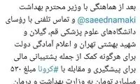تخصیص ۵۳۰میلیارد تومان برای مقابله با کرونا