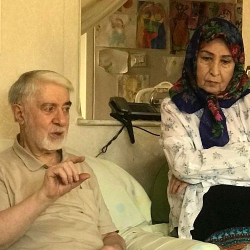 جدیدترین تصویر از میرحسین موسوی و همسرش
