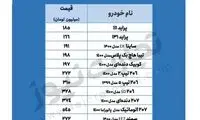 قیمت خودرو در بازار امروز