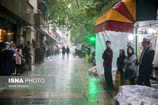 بارندگی شدید در تهران