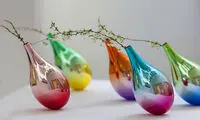 گلدان های ظریفی که تاب می‌خورند!