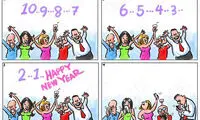 کاریکاتور: یک ثانیه بعد از تحویل سال!