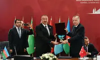 اردوغان به علی‌اف «نشان جهان تُرک» اهدا کرد