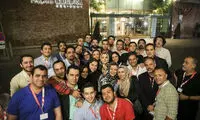 عکس یادگاری روزنامه نگاران ایرانی در وین