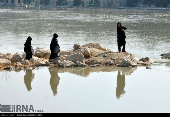 تصاویری از تجدید حیات «زاینده رود»