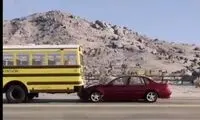برخورد خودرو سواری در سرعت‌های مختلف با مانع ثابت