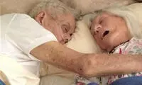 مرگ همزمان زوج عاشق و سالخورده +عکس