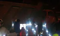 مرگ دلخراش راننده کامیون در میل گاردان