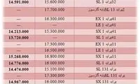 قیمت انواع پرايد در بازار