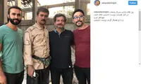 گریم خاکی ارسطو در پشت صحنه «پایتخت ۵»