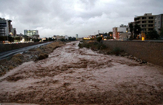 عکس: رودخانه شیراز جاری شد