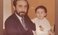 عکس زیرخاکی از سپند امیرسلیمانی و پدرش