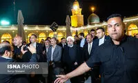 روحانی به زیارت مسجد کوفه رفت